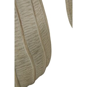 Mauro Ferretti Set 3 vasi cachepot Flocke 30,5x27/25x22,2/19,5x18 cm crema