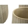Mauro Ferretti Set 3 vasi cachepot Flocke 30,5x27/25x22,2/19,5x18 cm crema