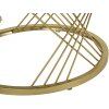 Mauro Ferretti Tavolini Votix set 2 pezzi crema oro 70x48 50x43,5 cm