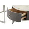 Mauro Ferretti Tavolini Greys Set 2 pezzi 70x45 – 50x40 cm grigio argento