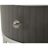 Mauro Ferretti Tavolini Greys Set 2 pezzi 70x45 – 50x40 cm grigio argento