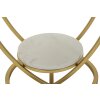 Mauro Ferretti Tavolino laterale a cuore Ø 40x45,5 cm oro bianco