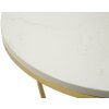 Mauro Ferretti Tavolino laterale a cuore Ø 40x45,5 cm oro bianco