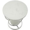 Mauro Ferretti Tavolino laterale a cuore Ø 40x45,5 cm argento bianco