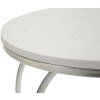 Mauro Ferretti Tavolino laterale a cuore Ø 40x45,5 cm argento bianco
