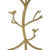Mauro Ferretti Tavolino Vögel Marble Ø 38x60 cm oro bianco
