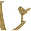 Mauro Ferretti Tavolino Vögel Marble Ø 38x60 cm oro bianco