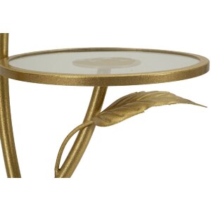 Mauro Ferretti Tavolino con 3 ripiani Ø 54x69,5 cm oro