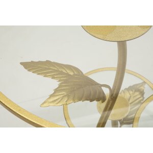 Mauro Ferretti Tavolino con 3 ripiani Ø 54x69,5 cm oro