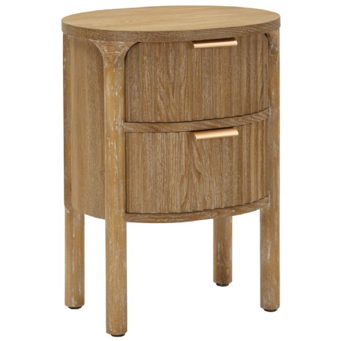 Mauro Ferretti Comodino Goteborg 38x34,5x52 cm marrone