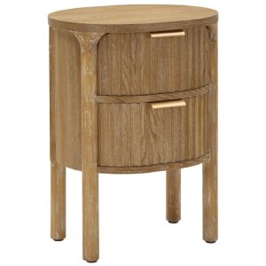Mauro Ferretti Comodino Goteborg 38x34,5x52 cm marrone