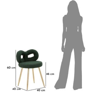 Mauro Ferretti Sedia Mini Ilary 40x67 cm verde