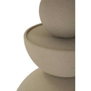 Mauro Ferretti Tavolino Dune con piano specchiato Ø 45x49,5 cm crema