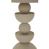 Mauro Ferretti Tavolino Dune con piano specchiato Ø 45x49,5 cm crema