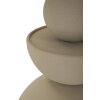 Mauro Ferretti Tavolino Dune con piano specchiato Ø 45x49,5 cm crema