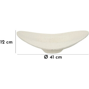 Mauro Ferretti Ciotola decorativa Elegant 41x41x12 cm crema