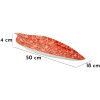 Mauro Ferretti Ciotola decorativa Tropfen Rosso 50x18x4 cm