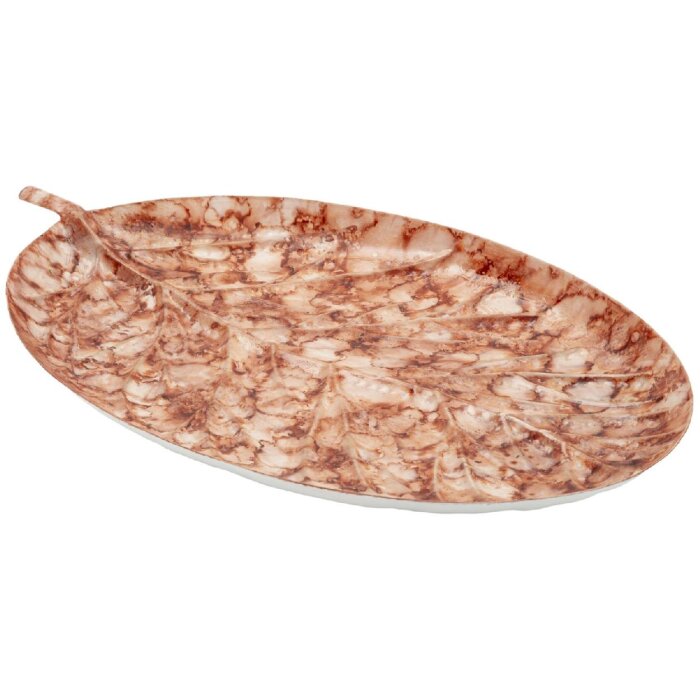 Ciotola Decorativa Goccia Browy Mauro Ferretti 35x22x2,5 cm marrone