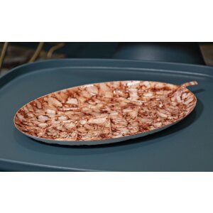 Ciotola Decorativa Goccia Browy Mauro Ferretti 35x22x2,5 cm marrone