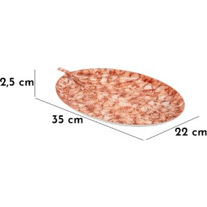 Ciotola Decorativa Goccia Browy Mauro Ferretti 35x22x2,5 cm marrone