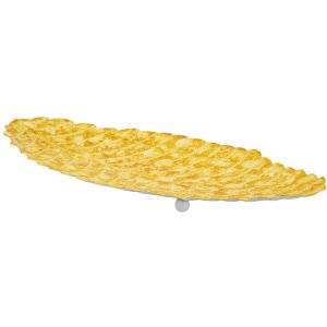 Ciotola decorativa Mauro Ferretti Goccia 57x27x5 cm giallo