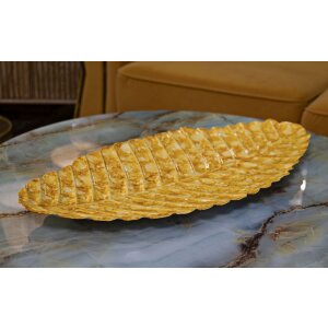 Ciotola decorativa Mauro Ferretti Goccia 57x27x5 cm giallo