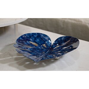 Ciotola decorativa Tropfen Mauro Ferretti 27x23x5 cm blu