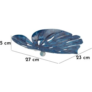 Ciotola decorativa Tropfen Mauro Ferretti 27x23x5 cm blu