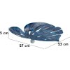Ciotola decorativa Tropfen Mauro Ferretti 27x23x5 cm blu