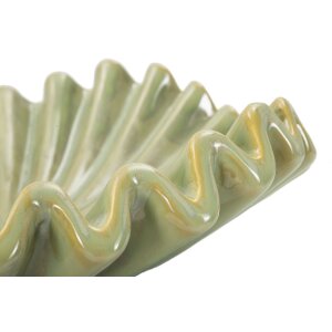 Ciotola decorativa Mauro Ferretti Venedig Ø 40x13 cm verde