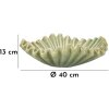 Ciotola decorativa Mauro Ferretti Venedig Ø 40x13 cm verde
