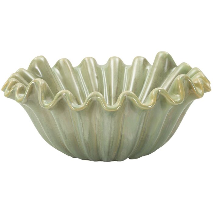 Ciotola decorativa Venedig Ø 33x14,5 cm verde Mauro Ferretti