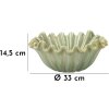 Ciotola decorativa Venedig Ø 33x14,5 cm verde Mauro Ferretti