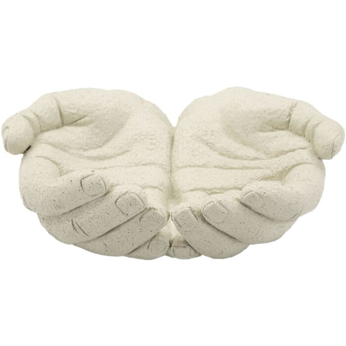 Ciotola decorativa Hands Stons Mauro Ferretti 22,7x20x7,3 cm crema