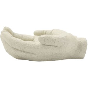 Ciotola decorativa Hands Stons Mauro Ferretti 22,7x20x7,3 cm crema