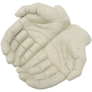 Ciotola decorativa Hands Stons Mauro Ferretti 22,7x20x7,3 cm crema