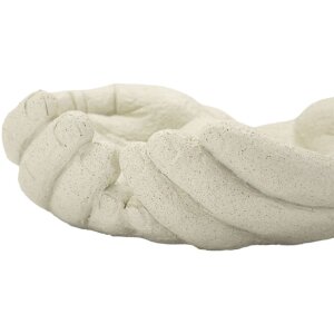 Ciotola decorativa Hands Stons Mauro Ferretti 22,7x20x7,3 cm crema