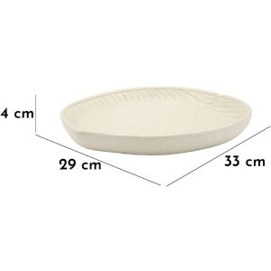 Mauro Ferretti Ciotola decorativa Stons 33x29x4 cm crema