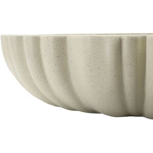 Mauro Ferretti Ciotola decorativa Stons 40,5x38,5x9,5 cm crema