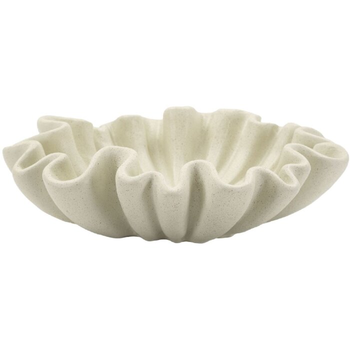Mauro Ferretti Ciotola decorativa Stons Ø 31x9 cm crema
