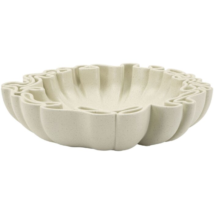 Mauro Ferretti Ciotola decorativa Stons 30,5x29x7,5 cm crema