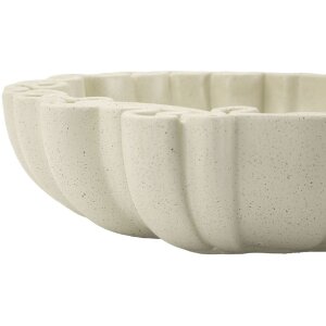 Mauro Ferretti Ciotola decorativa Stons 30,5x29x7,5 cm crema