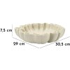 Mauro Ferretti Ciotola decorativa Stons 30,5x29x7,5 cm crema