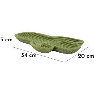 Mauro Ferretti Ciotola decorativa Cactus 34x20x3 cm verde