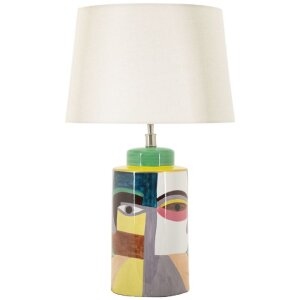 Mauro Ferretti Lampada da tavolo Piccassy colore E27 40x65 cm multicolor