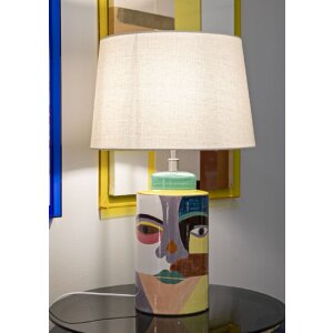 Mauro Ferretti Lampada da tavolo Piccassy colore E27 40x65 cm multicolor
