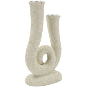 Mauro Ferretti Candeliere Stons 12x7x20 cm crema