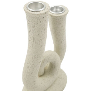 Mauro Ferretti Candeliere Stons 12x7x20 cm crema