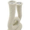 Mauro Ferretti Candeliere Stons 12x7x20 cm crema