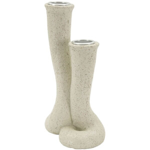 Mauro Ferretti Candeliere Stons 10x6,5x17,5 cm crema
